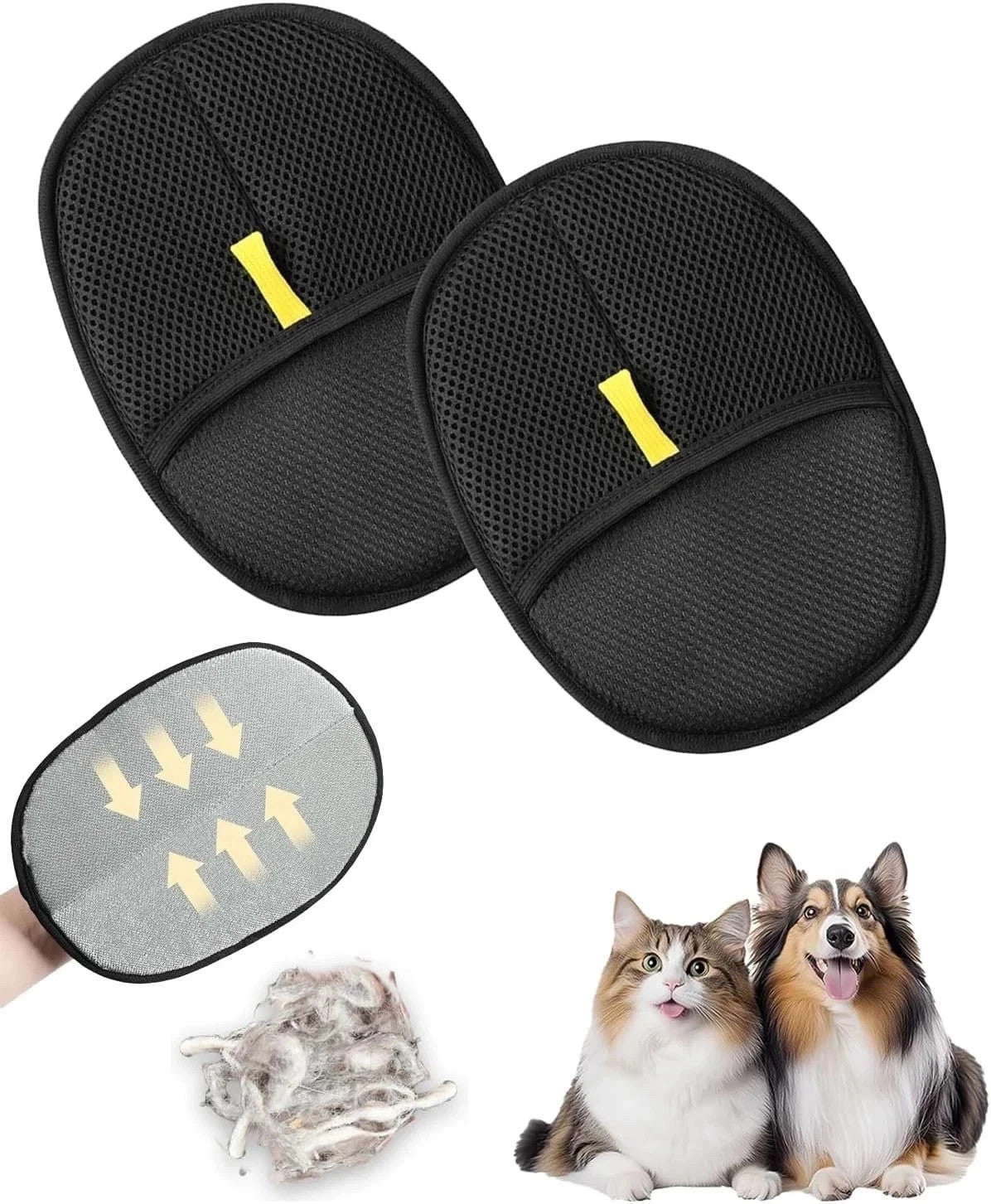 Pet Hair Removal Glove for Dogs & Cats, Magic Brush Gloves for Furniture US