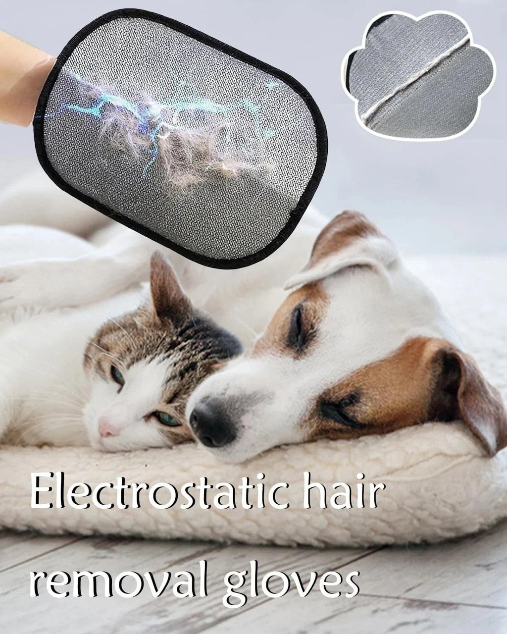 Pet Hair Removal Glove for Dogs & Cats, Magic Brush Gloves for Furniture US