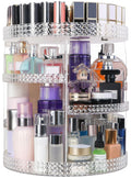360 Degree Rotating Makeup Organizer, Extra Large Capacity Perfume Organizer, Removable DIY 7 Layers Make up Organizer for Vanity, Cosmetic Display Case Organizador De Maquillaje (Clear)
