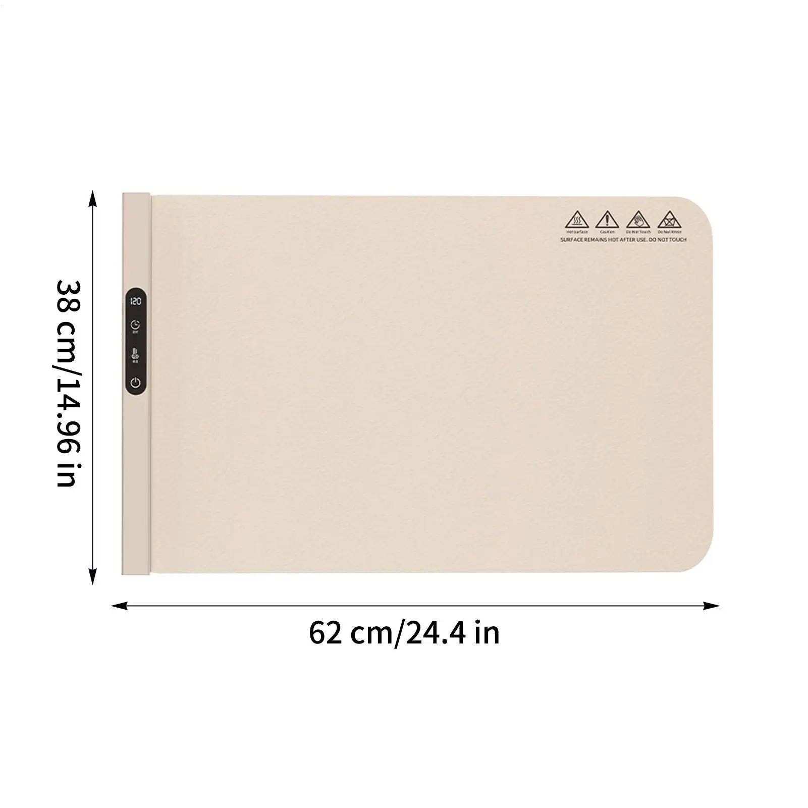 Food Warmer Pad Foldable Silicone Heating Pad Portable Meal Cart Insulation Pad 6-Level Temperature Adjustment