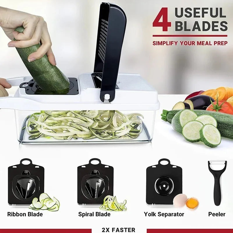 Fruit & Vegetable Tools26 in 1 Vegetable Chopper Cutter for Kitchen Use Fruit Slicer Dicer Onion Veggie Chopper Multi Functional