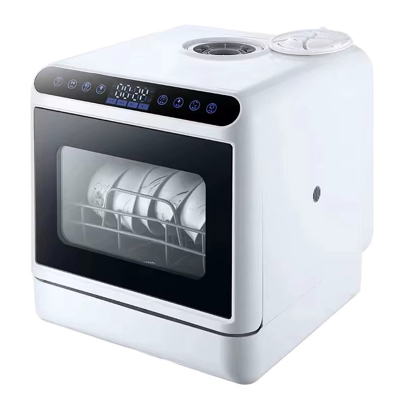 Automatic Portable Mini Dishwasher for Kitchen Home Hotels Cars-Smart Freestanding Electric with Plug Integrated Dishwasher
