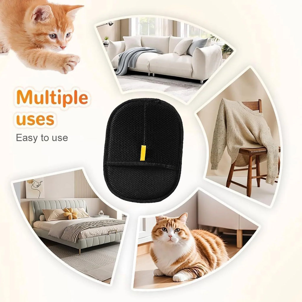 Pet Electrostatic Hair Removal Gloves Dog Cat Hair Removal Brush Gloves Hair Adhesive Gloves Carpet Clothing Hair Cleaning Brus